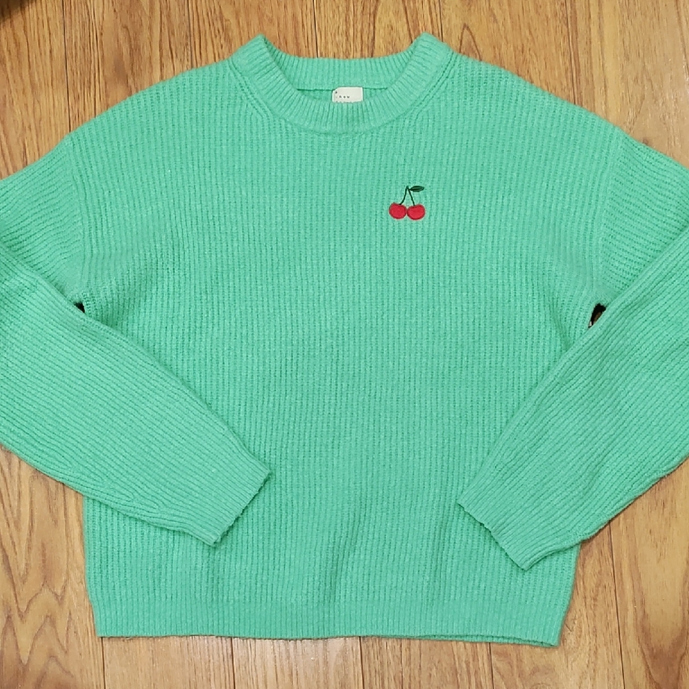 a new day Mint Sweater with Cherry Detail - Picture 1 of 5